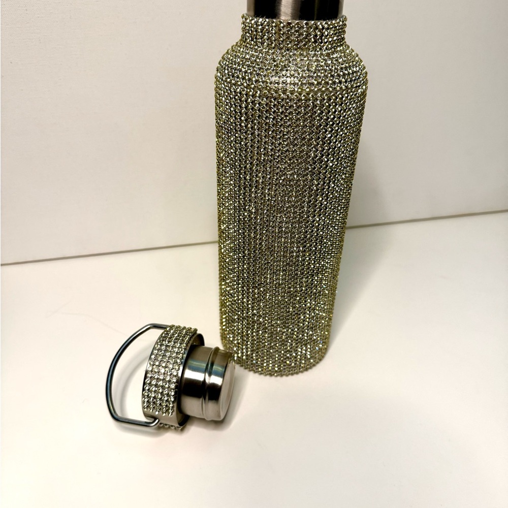 TOMO Rhinestone Silver Sky Stainless Steel Water Bottle - Very Posh!